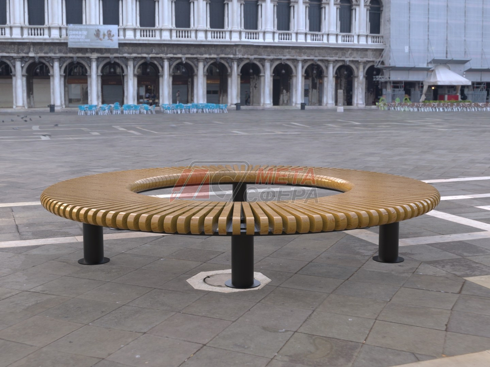 Лавка Rail Road 01 круг