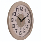 2323-125 Часы настенные круг d=24,5см, корпус бежевый "Классика" Рубин