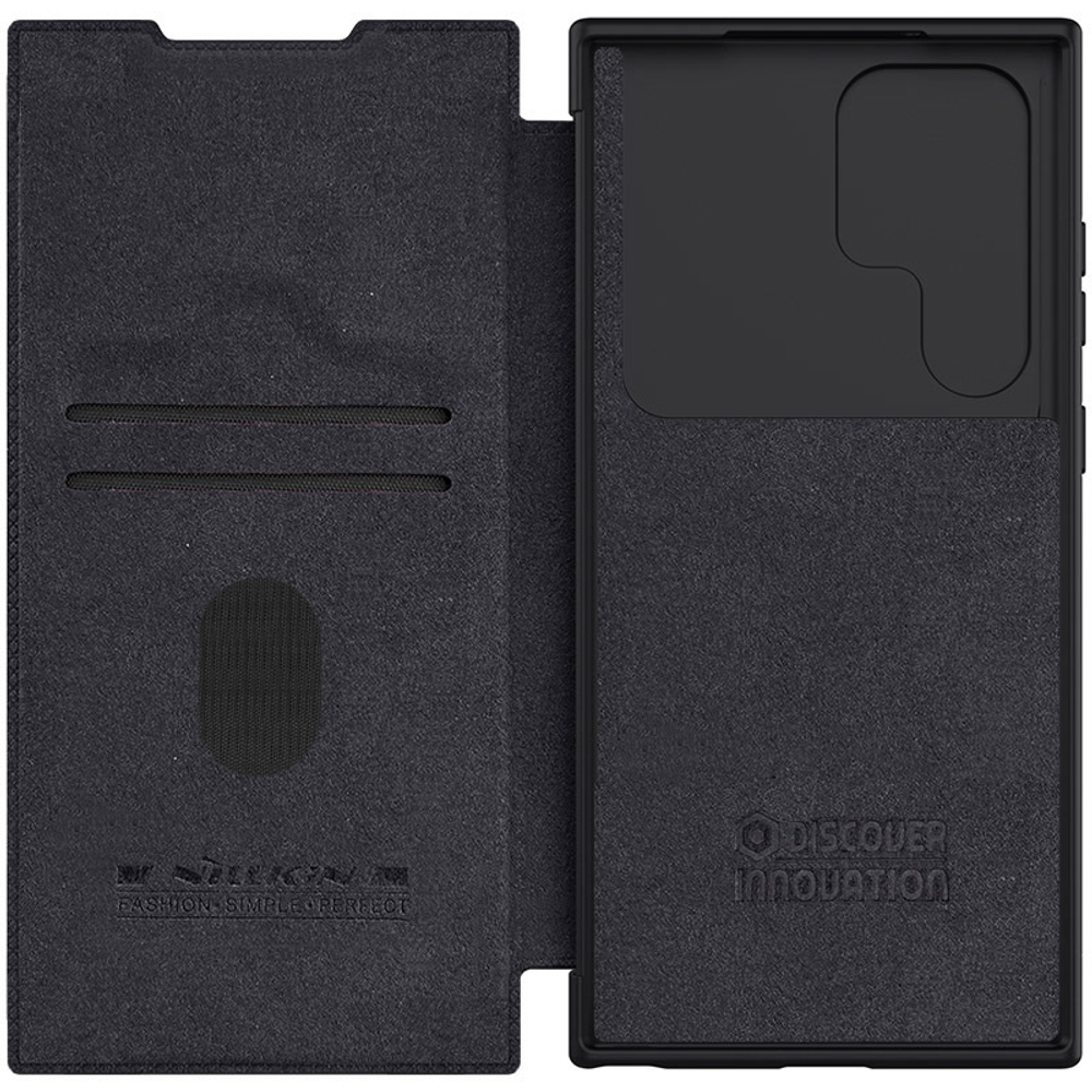 ✓ Кожаный чехол книжка от Nillkin для Samsung Galaxy S23 Ultra, серия Qin  Pro Leather с защитной шторкой для камеры - купить по отличной цене 🤑 в  интернет магазине caseport в Москве и СПб