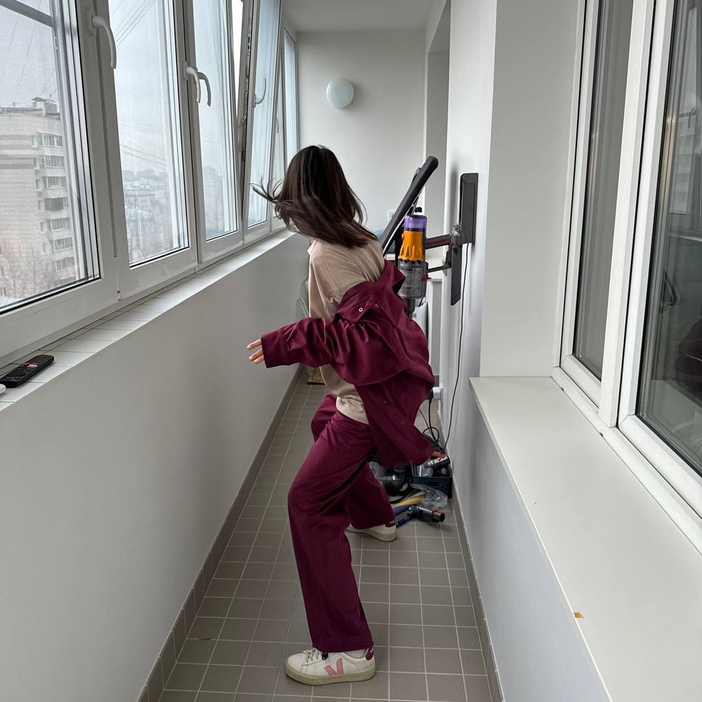 Брюки Смерч вельветовые #6 бордовые