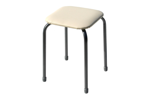 Табурет  Классика-3 арт.ТК03/СК (квадратное сиденье), светло-бежевый