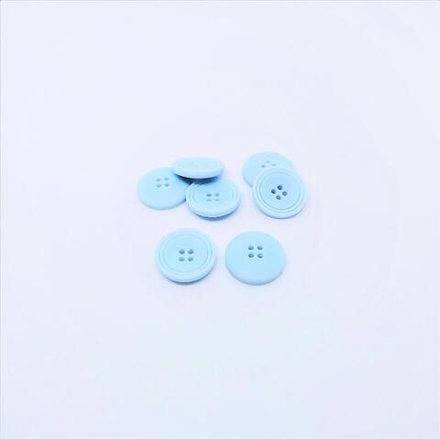 Пуговицы №29/29, 4пр., 15мм, цв.голубой (CB 3608)