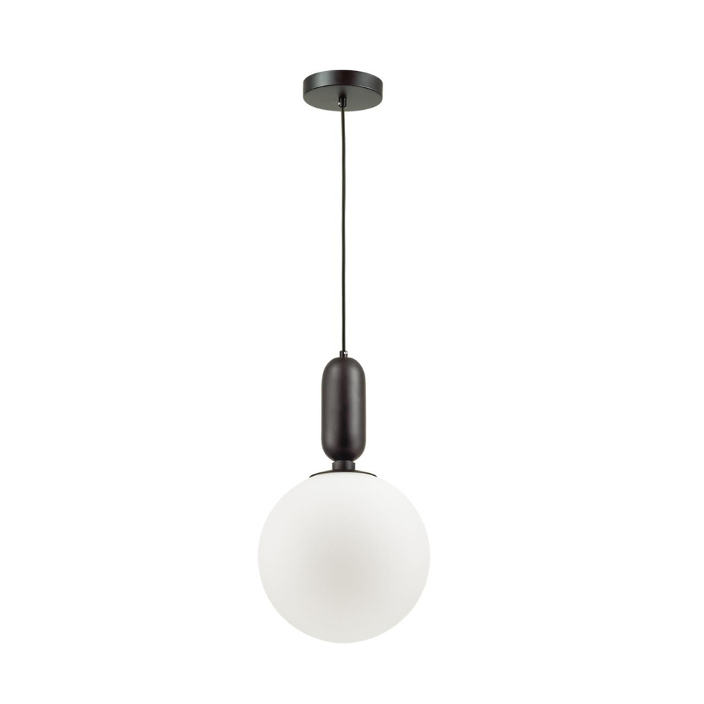 4671/1 PENDANT ODL20 393 черный/белый Подвес E27 1*40W (тип лампы СВЕЧА ) 220V OKIA