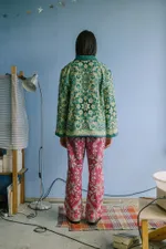 Купить Куртка Soeurs с Крупными Застежками/Green Tab Jacket зеленая Куртка Soeurs с Крупными Застежками/Green Tab Jacket зеленая