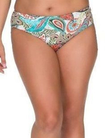 Плавки-бразилиана с растительным орнаментом (Размер: XXXL) (Цвет: разноцветный)