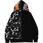 A Bathing Ape City Camo Half Shark Full Zip Худи черный
