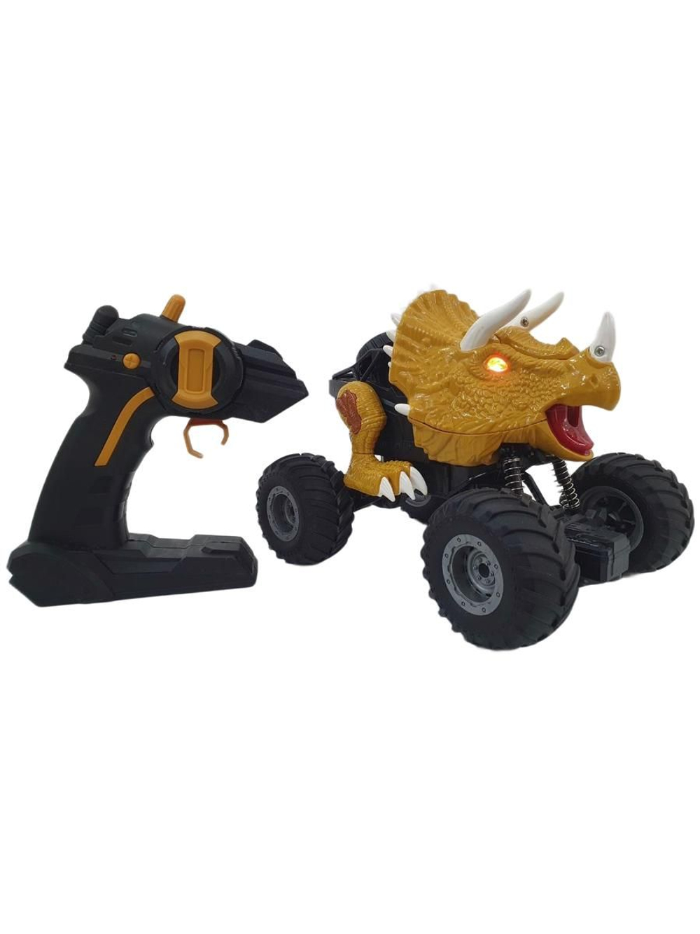 Машина-динозавр на радиоуправлении с паром, USB зарядное устройство, световые и звуковые эффекты