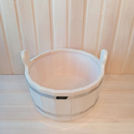 Ушат-шайка 15л.,липа, с пластиковой вставкой