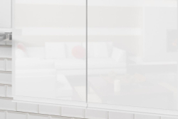 Кухонный гарнитур Антика базис 2400 мм (Белый глянец/Дуб браун, Аламбра темная)