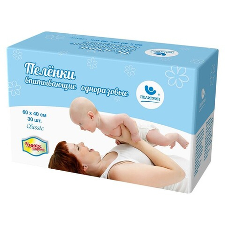 Пелёнки впитывающие серии «Умная покупка», 60х40 см, 30 шт.