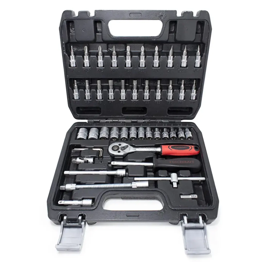 Набор инструмента 46пр. 1/4''(6-гран.)(4-14мм) FORCEKRAFT FK-2462-5