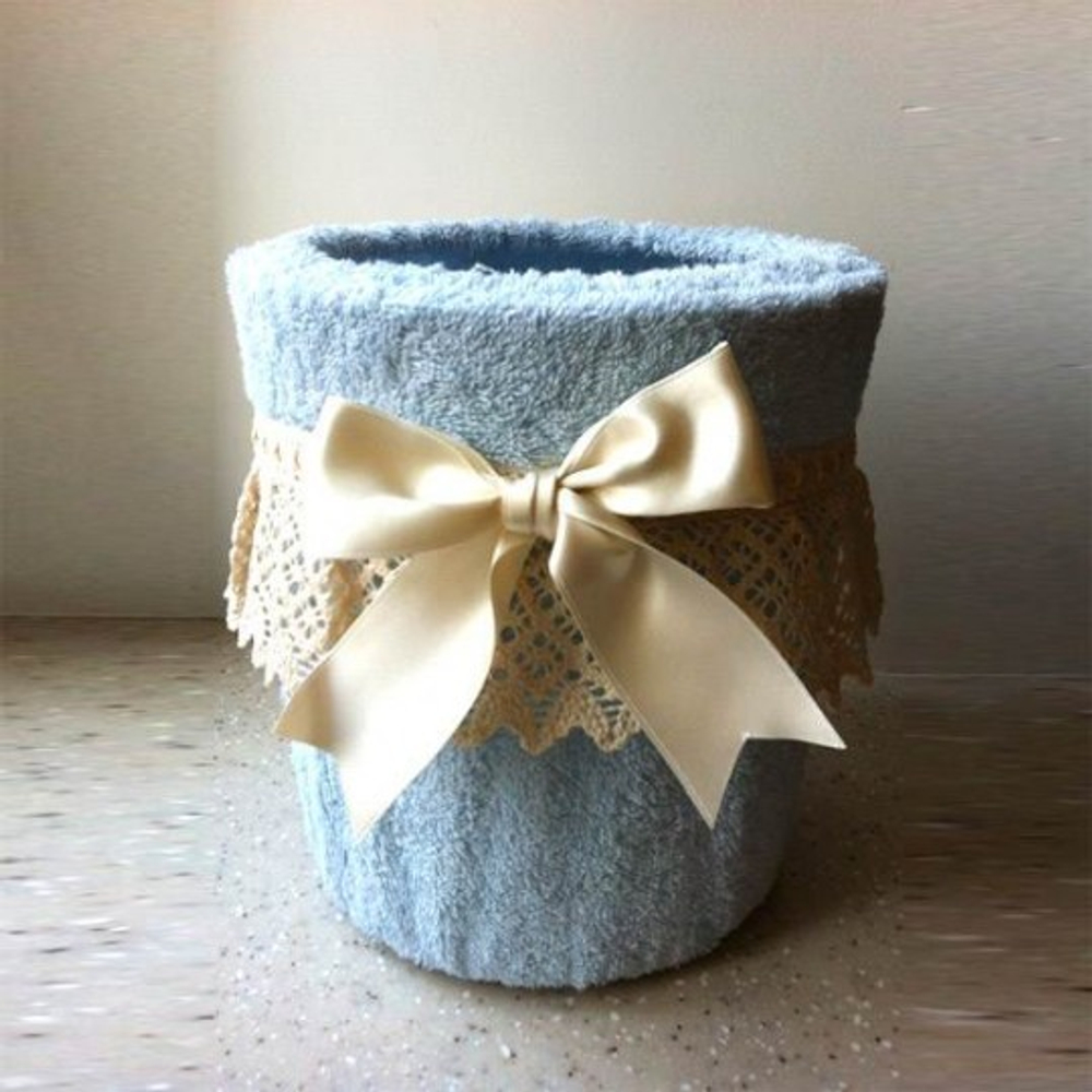 Ведро для мусора в ванную 20 Old Florence Rombetti голубое  Италия