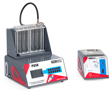 KraftWell PULA KRW-T6-LCD Установка для тестирования и очистки форсунок GDI, EFI, PIEZO