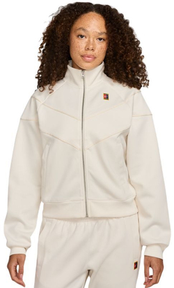 Женская Кофта теннисная Nike Court Heritage Windrunner Tennis - бледная слоновая кость