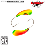 Мормышка вольфрамовая Spider 2940 "Уралка с отверстием" (4мм, 0.98гр)