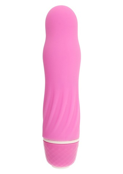 Розовый мини-вибратор Microscopic Mini Deco - 12,5 см. (Цвет: розовый)