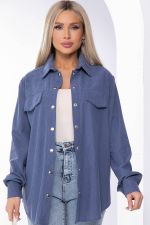 Рубашка "Дыхание весны" (джинс) Б8228 LT Collection (Акция)