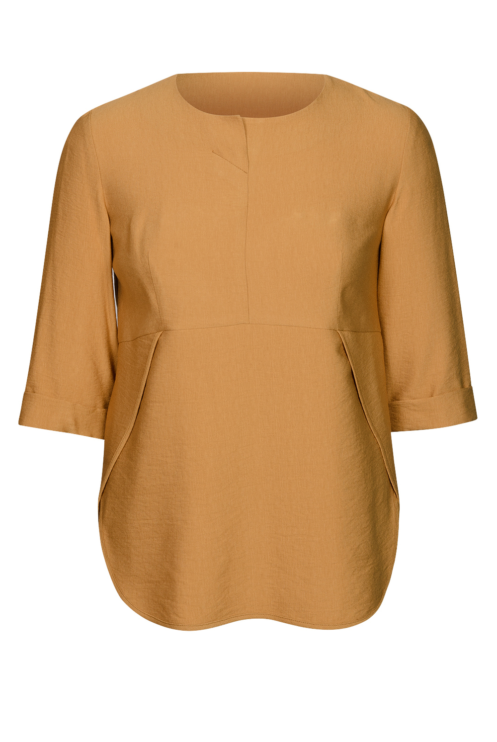 Повседневная туника 1826оп, горчичный #97Г201826оп