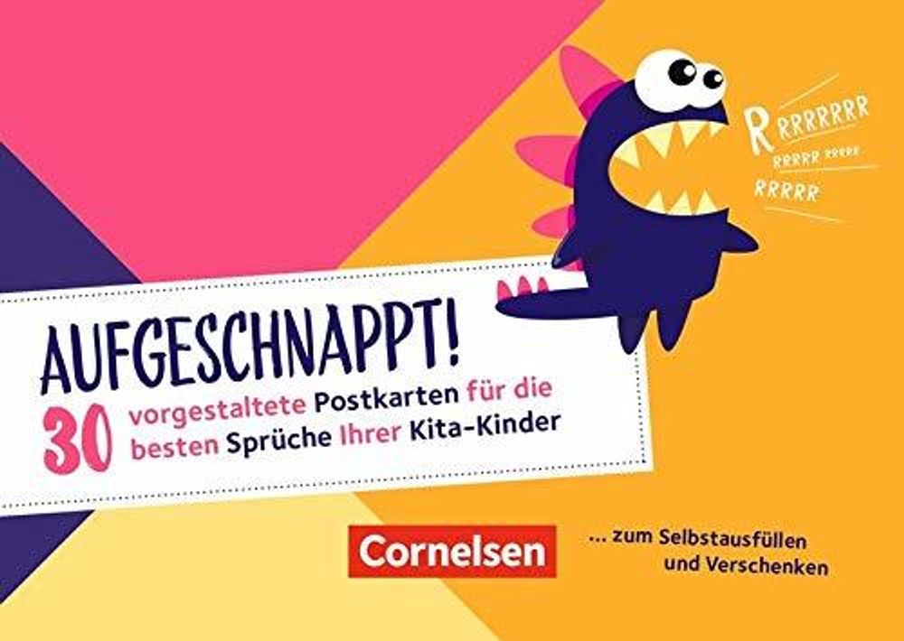 Aufgeschnappt! - 30 vorgestaltete Postkarten fur die besten Spruche Ihrer Kita-Kinder