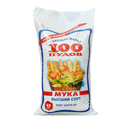 Мука 100 Пудов в/с 25 кг