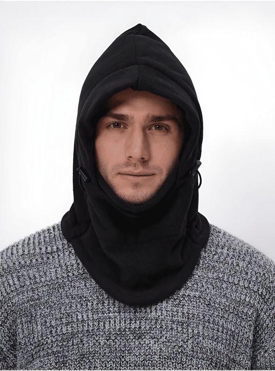 Тактическая балаклава зимняя шапка капор Черный