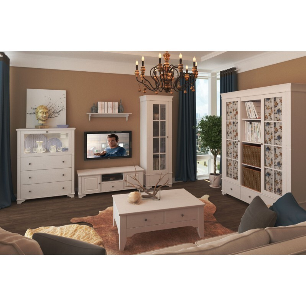 Стол журнальный «Бейли» белый воск