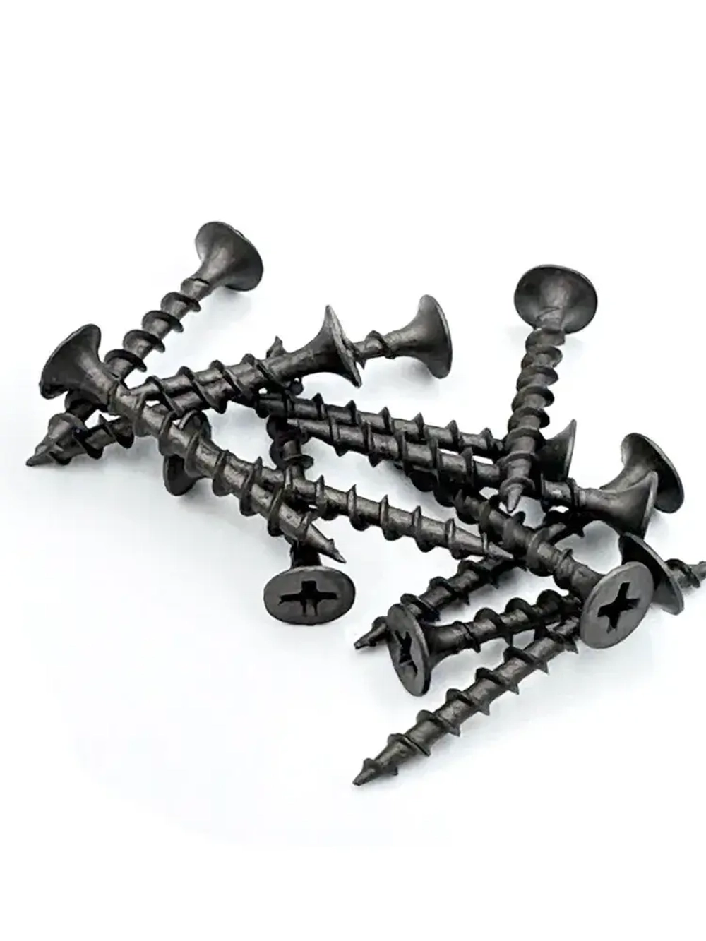 Саморез по дереву 3,5 × 35 мм, чёрный, потайная головка, 1 шт.