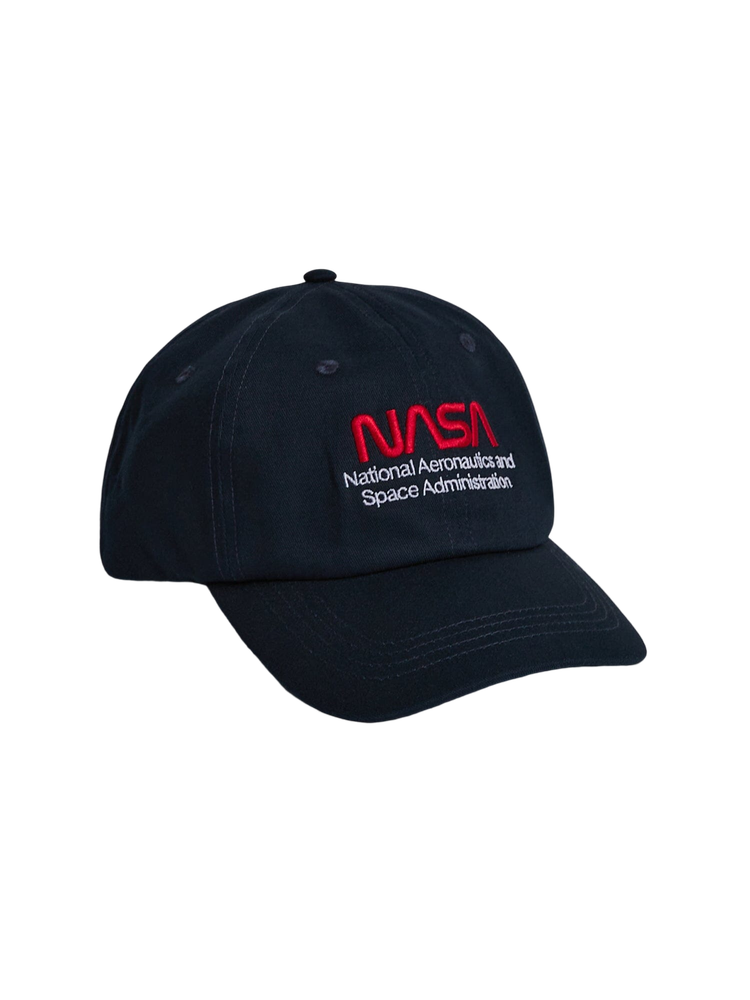 Бейсболка Alpha Industries Nasa Worm Logo Cap Rep. Blue