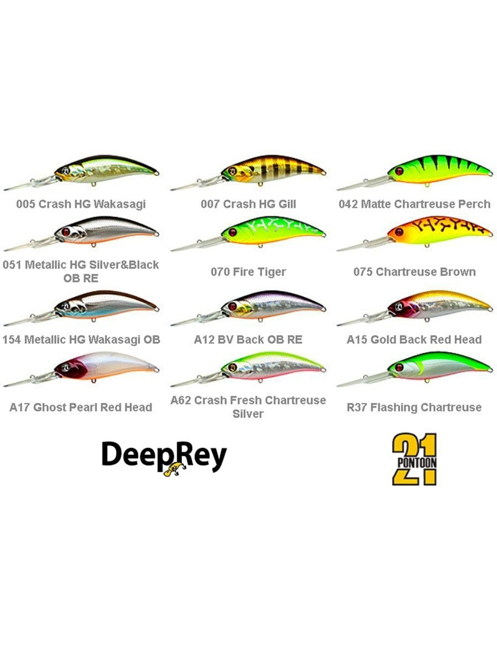 Воблер для рыбалки Pontoon21 DeepRey 90F-DR, 075, 91мм, 20.4 гр., 3.0-4.0 м.