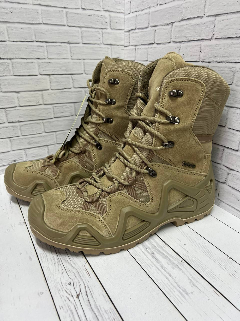 Тактические треккинговые ботинки m6-merlle / высокие / песок