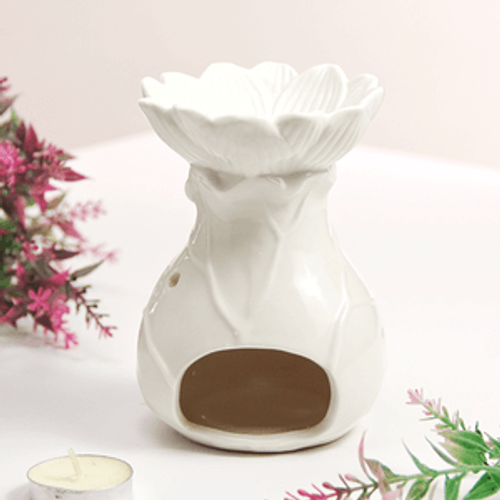 Аромалампа «Лотос» 13 см, белая