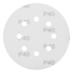 Круг абразивный на ворсовой подложке под "липучку", перфорированный, P 40, 125 мм, 1 шт Matrix