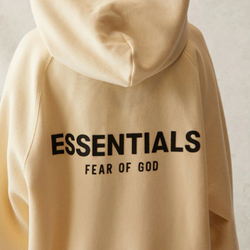 Худи Fear of God Essentials Pull-Over Hoodie Buttercream/Cream, FOG-SS21-574