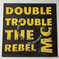 Винтажная виниловая пластинка LP Double Trouble and Rebel MC Just Keep Rockin (Holland 1989) 45 RPM Maxi Single