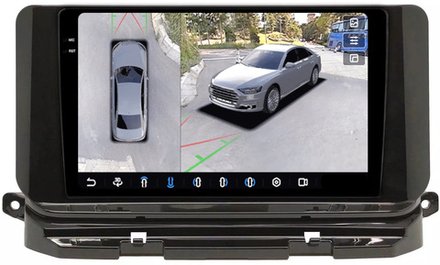 Магнитола для Skoda Octavia A8 2020+ - FarCar BX3052M-360 монитор 10.36" 2K QLED на Android 13, 6Гб+128Гб, CarPlay, 4G SIM-слот, 4 камеры в комплекте