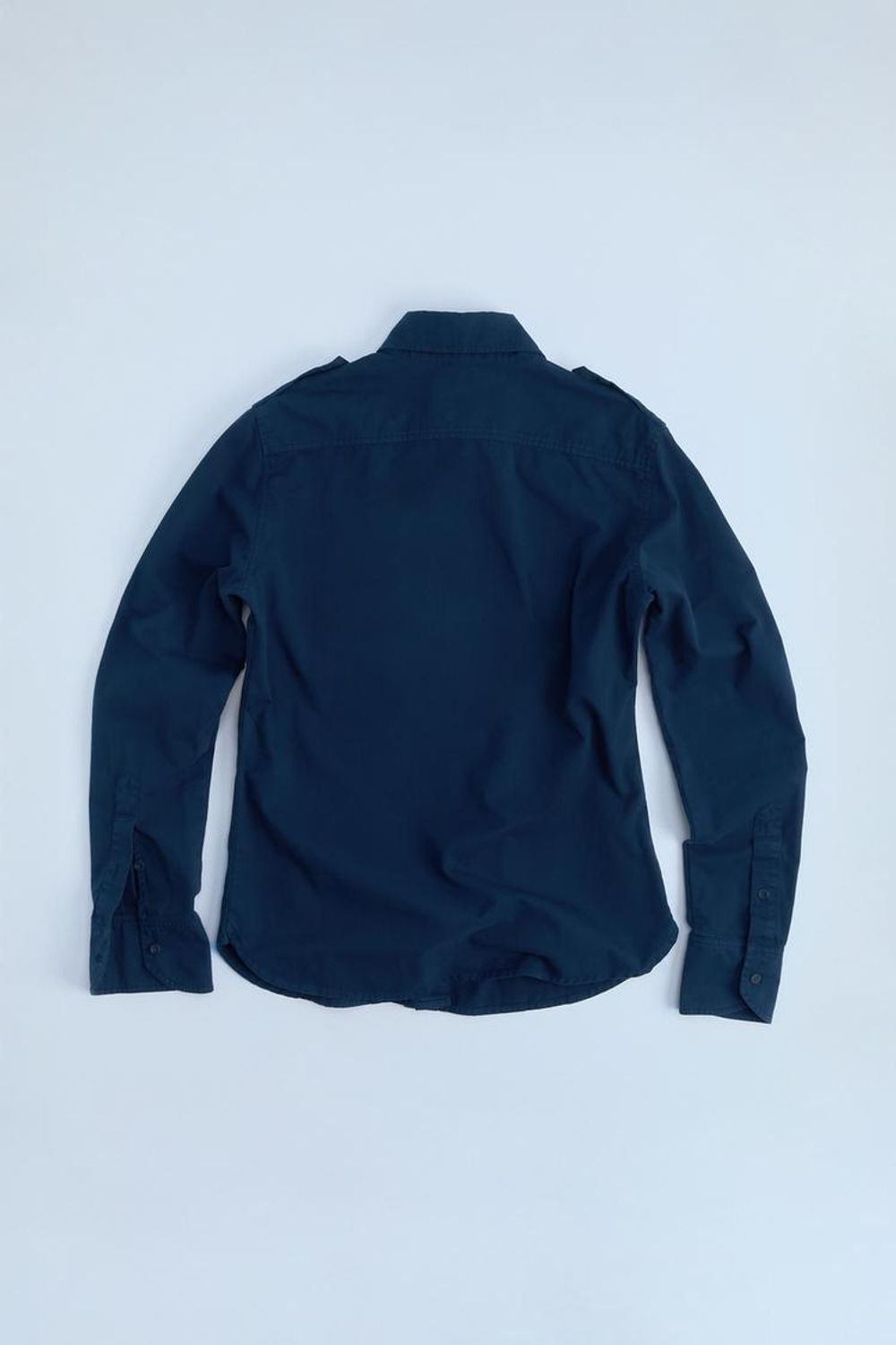 ZARA РУБАШКА С ХЛЯСТИКАМИ, МОРСКОЙ СИНИЙ