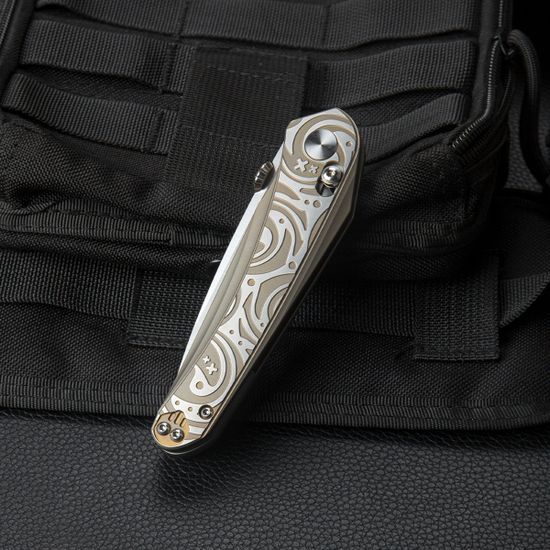 Нож Bestech BT2206B Mothus с клинком из стали Böhler M390, рукоять 6Al4V Titanium