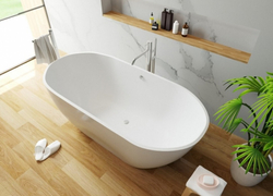 Ванна из литьевого мрамора Эстет Майами 168х78.5 белая, ФР-00003615