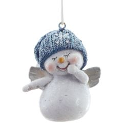 GAEM Фигурка декоративная подвесная "Снеговик", L4,5 W4 H5,5 см, 2в.