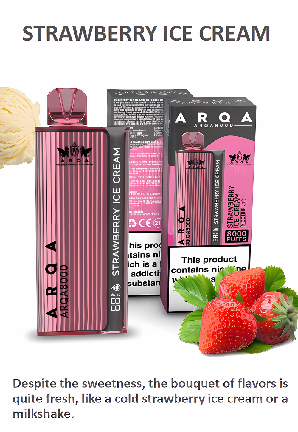 Arqa - Strawberry Ice Cream (2% nic)