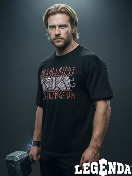 Футболка оверсайз хлопковая мужская LEGENDA Вальхалла черная