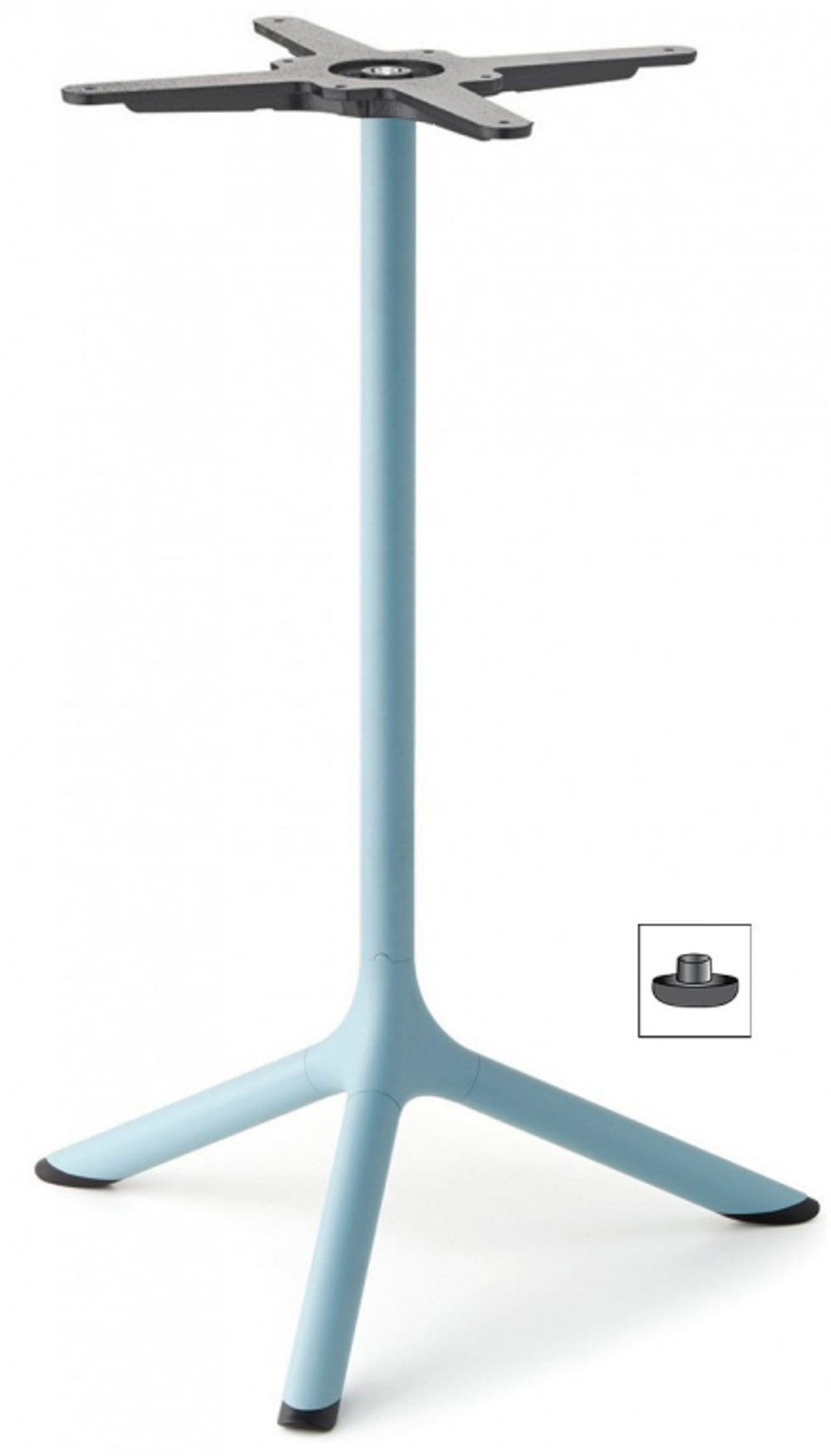 Стол ламинированный обеденный Scab Design Tripe, голубой, антрацит