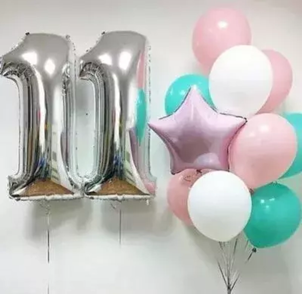 Букет шаров На день рождения 11