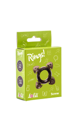 Эрекционное кольцо Rings Screw black 0112-41Lola