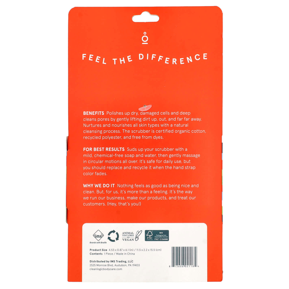 CleanLogic, Устойчивое отшелушивающее средство для большого тела, 1 шт.