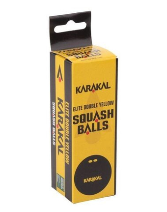 Мяч Karakal Elite (double yellow dot) 3B