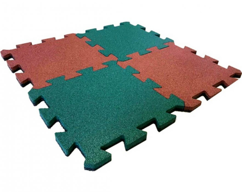 Резиновая плитка Диком Пазл 500х500 (40 мм)