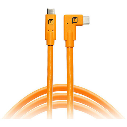 Кабель Tether Tools TetherPro USB-C to USB-C 4.6m Right Angle Orange [CUC15RT-ORG]