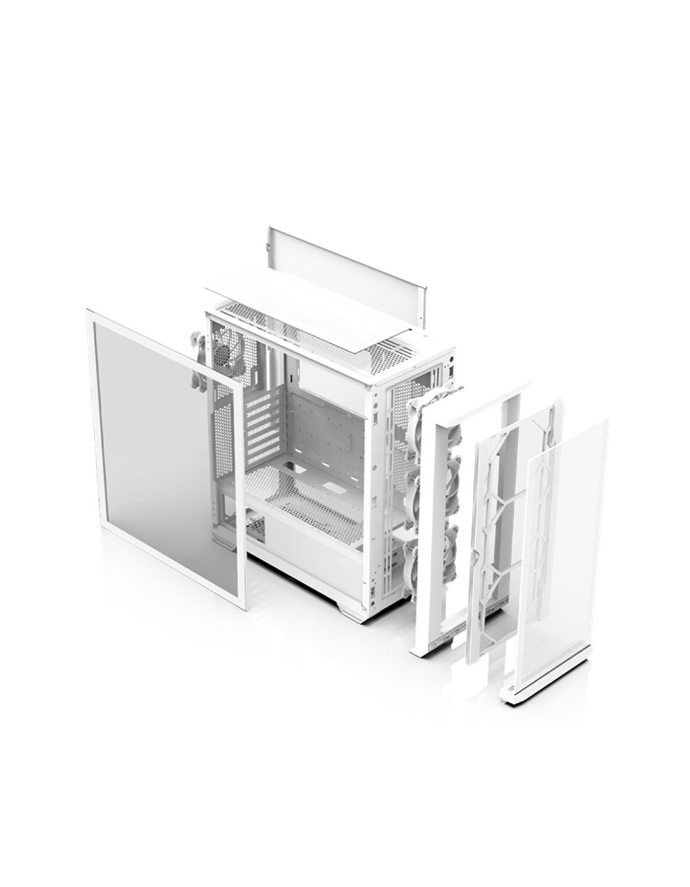 ZALMAN Z10 DUO White, ATX, WHITE, WINDOW, 2x3.5", 2x2.5", 2xUSB3.0, 1xUSB 3.1 Type-C, FRONT 3x120mm Infinity Mirror ARGB, REAR 1x120mm Infinity Mirror ARGB, replaceable front panel