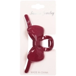 Заколка-краб для волос на блистере «Magic Gloss», бантик, микс 6 цветов, 11см